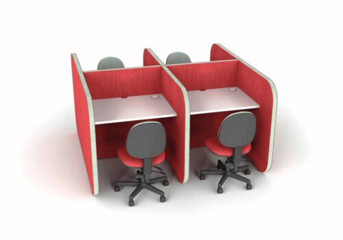Flexi F2F Acoustic Pod - Group Of Four Desks