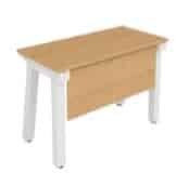 Force Bench Desk single sided bench starter supplied with sliding scalloped top, cable tray and modety panel