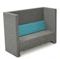 Form Booths & Sofas 2 seater sofa in two tone upholstery FHSL2