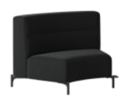 FourPeople Modular Seating high back concave unit FP/MS/B/LB/45C
