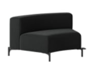 FourPeople Modular Seating low back concave unit FP/MS/B/LB/45C