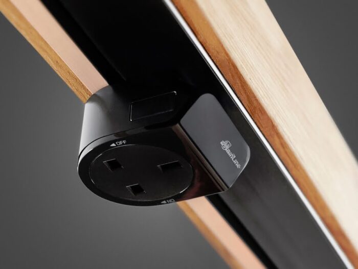 GD10 Dining Tables discreet power socket in black