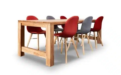 GD10 Dining Tables shown with six chairs