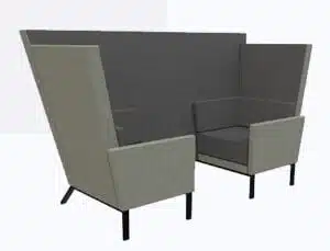 Georgia Chair - high back 2 seat den GD