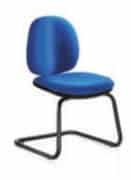 Goal Task Chair mid back visitor chair with black canitlver frame, no arms GL3