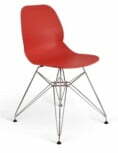 Harriet Chair with chrome wire base