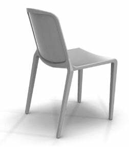 Hatton Stacking Chair In Grey