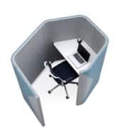 Haven Pods 1400mm high Solo single person workspace - right or left hand HAPDS14L or HAPDS14R