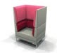Henray Soft Seating high back single chair with twin arms HENRAYHB1