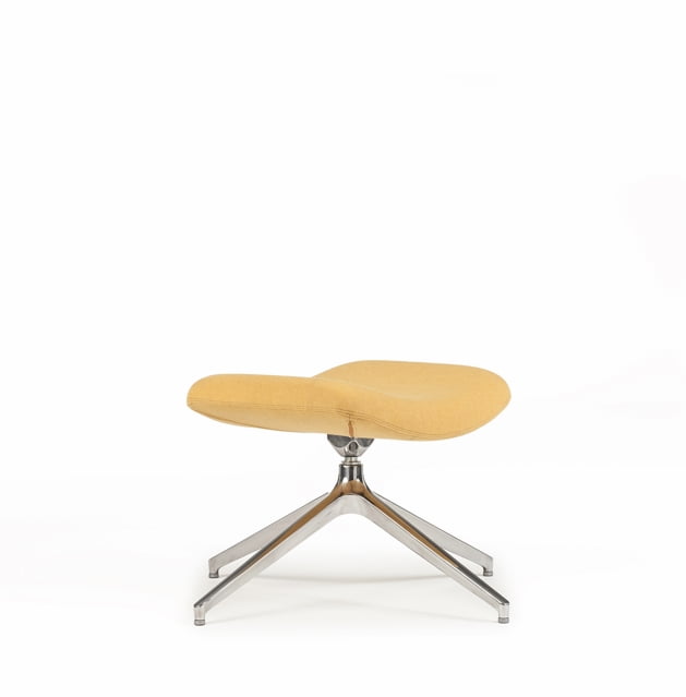 Herbie Soft Seating low stool with aluminium pyramid base HRB90