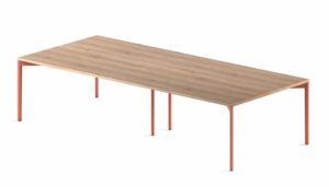 Hexa Table square table with an add on module - two fixed tops