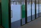 Hoozone Meeting Pods - opal frosted manifestation, 800mm high stripe H/Z008