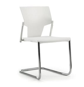 Ikon Chair, no arms, plastic seat and back, cantilever frame IK21