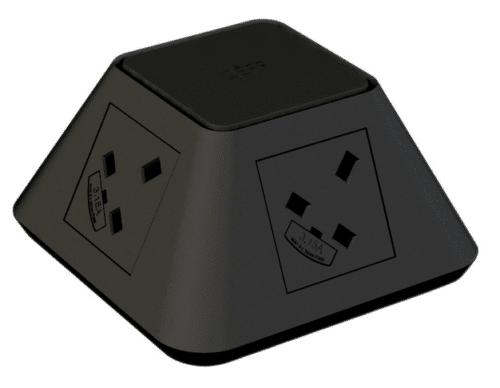 Inca Power Module through desk all black unit