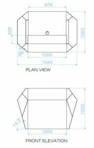 Invite Reception Desk Dimensions - N Compact