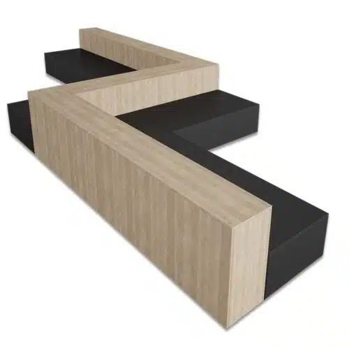 Islands Modular Seating zigzag configuration