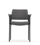 Kyos Chair with arms, fully upholstered, and 4 leg frame KS3A