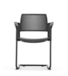 Kyos Chair with arms, plastic seat and back and cantilever frame KS4A