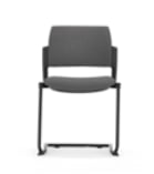 Kyos Chair with fully upholstered seat and back, no arms and cantilever frame KS6