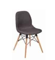 LG4 Wood Seating diner height chair with upholstered seat and back and beech or black finish 4 leg wooden frame LG4C1UPH