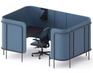 Leaf Pods And Sofas single person manager pod with integral desktop and sofa MANAGER POD 2 H1