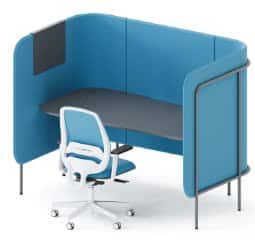 Leaf Pods And Sofas single person medium focus pod with integrated desk - FOCUS POD M