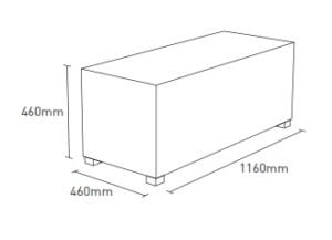 Link Breakout Seating BENCH dimensions