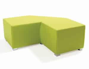 Link Breakout Seating TANGENT right angle bench stool