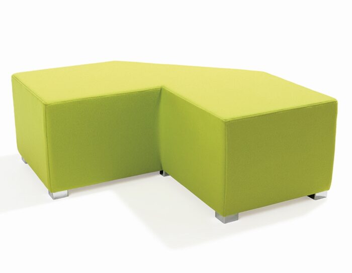 Link Breakout Seating TANGENT right angle bench stool