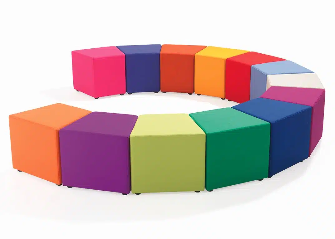 Link Breakout Seating group of segment modules shown in a circular configuration