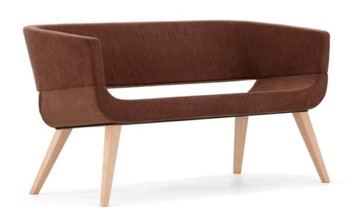 Lola Soft Seating sofa with 4 leg wooden base