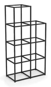 Matrix Storage stepped double column 4+3 high grid storage frame with 7 compartments MX43