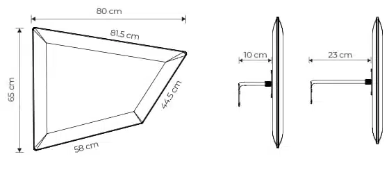 Maxi Volo Acoustic Panels with 10cm or 23cm wall bracket 7F2007 or 7F2020