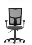 M106HA Mesh Back Task Chair With Adjustable Height Arms Independent Mechanism