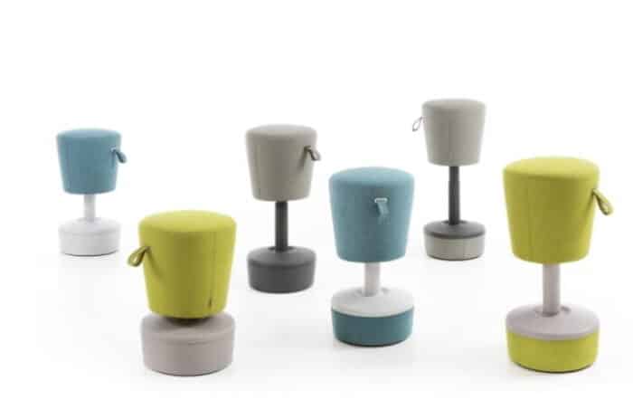 Mickey Stool group of six stool in various colours