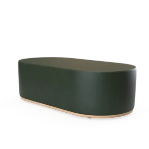 Moat High Lozenge Foot Stool with a light wood base