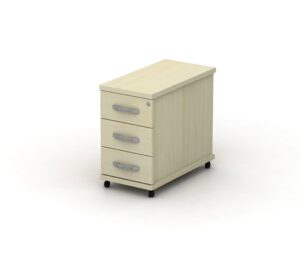 Mobile Pedestals 575mm high 300mm wide narrow mobile pedestal with 3 shallow drawers NMP3