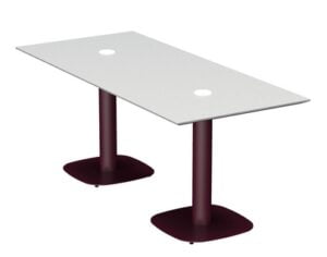 Mono Table with a rectangular top and power