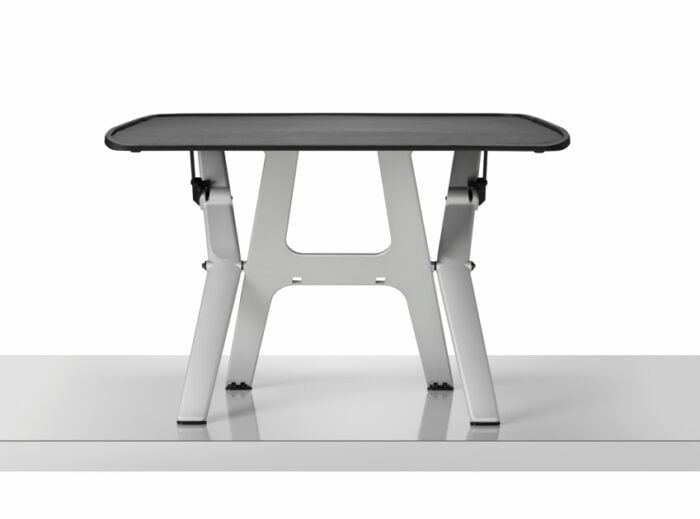 Monto Sit Stand Riser shown in high position