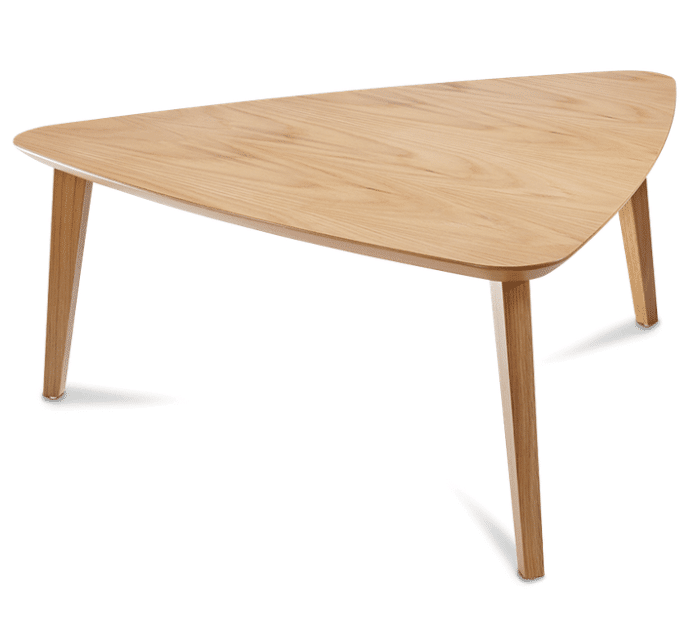 Mortimer Coffee Table - Triangular In Natural Oak