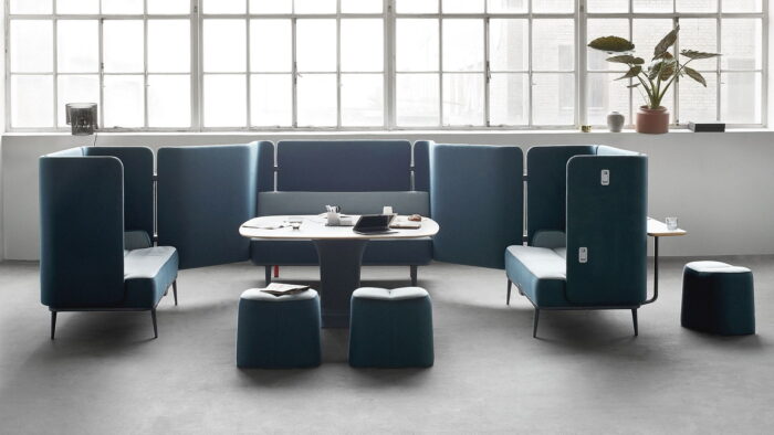 Mote Soft Seating In A Group For Meeting Or Collaboration