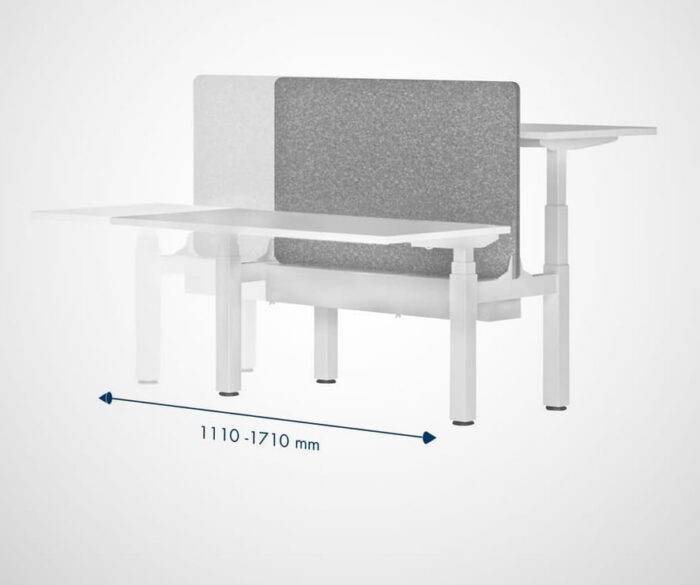 Mount Sit-Stand Desk image showing telescopic function 1110-1710mm