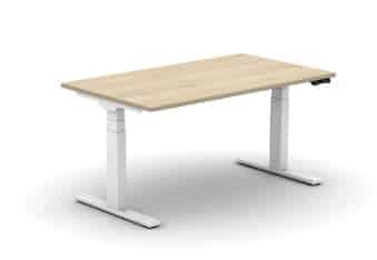 Move3 Height Adjustable Desks single desk with black, white or silver frame and legs