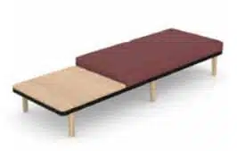 Neve Seating double bench seat with table NEV3.BT