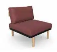 Neve Seating single seat armless chair NEV1.AL