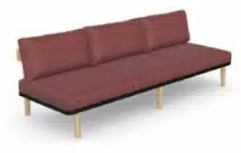 Neve Seating three seat armless sofa NEV3.AL