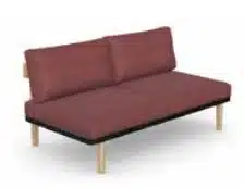 Neve Seating two seat armless sofa NEV2.AL