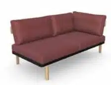 Neve Seating two seat sofa with left hand side arm NEV2.LSA