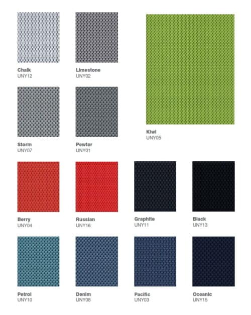 Nexus Fabric Colour Options