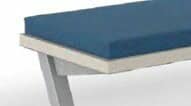 Nova Table And Bench upholstered seat pad in widths of 1000, 1600 and 2000mm